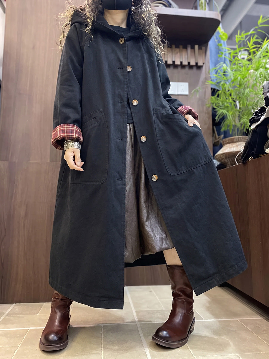 Women's Plus Size Hooded Coat | Casual & Effortless Style 3