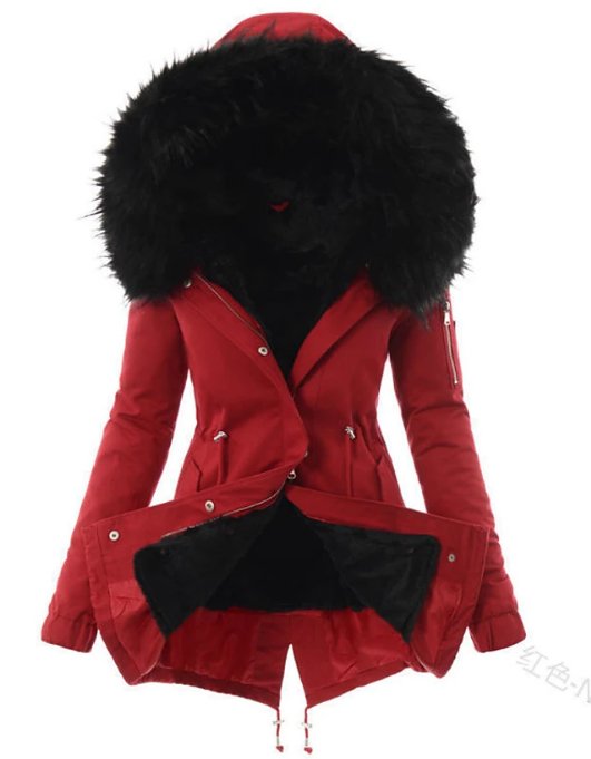 Women's Winter Parka | Hood Trim & Adjustable Waist 3