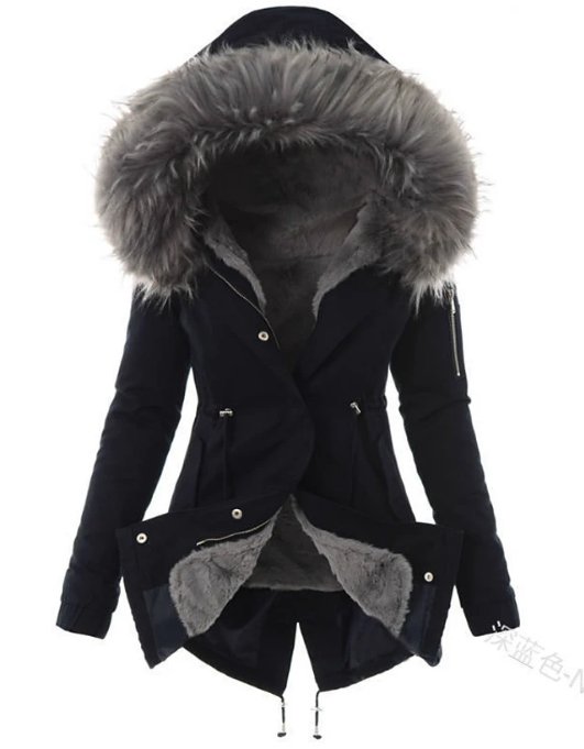 Women's Winter Parka | Hood Trim & Adjustable Waist 1