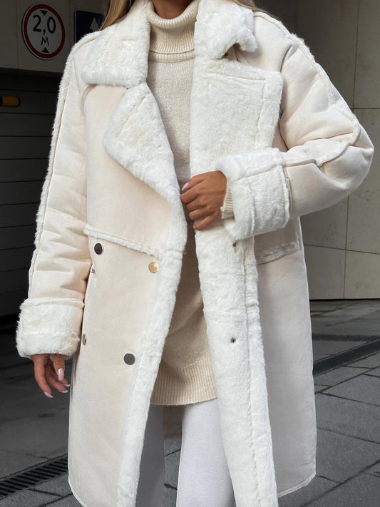 Image of Fern | Women's Oversized Shearling Long Coat