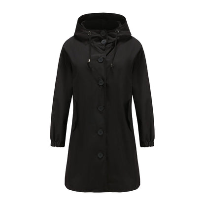 Image of Frances | Women's Hooded A-Line Coat