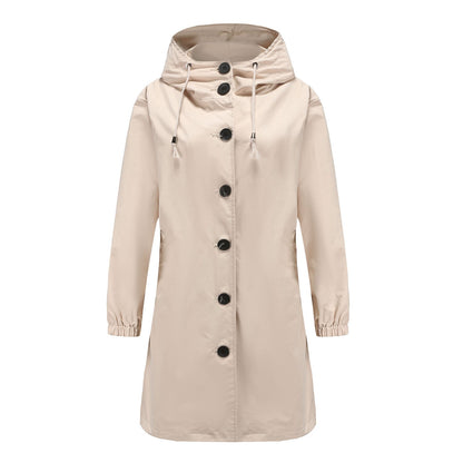 Image of Frances | Women's Hooded A-Line Coat