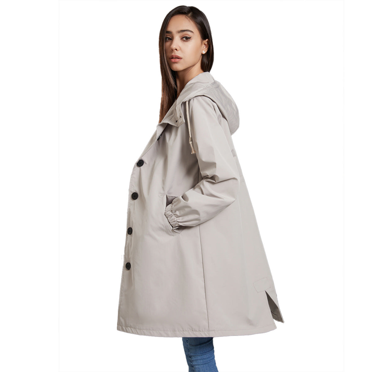 Image of Frances | Women's Hooded A-Line Coat