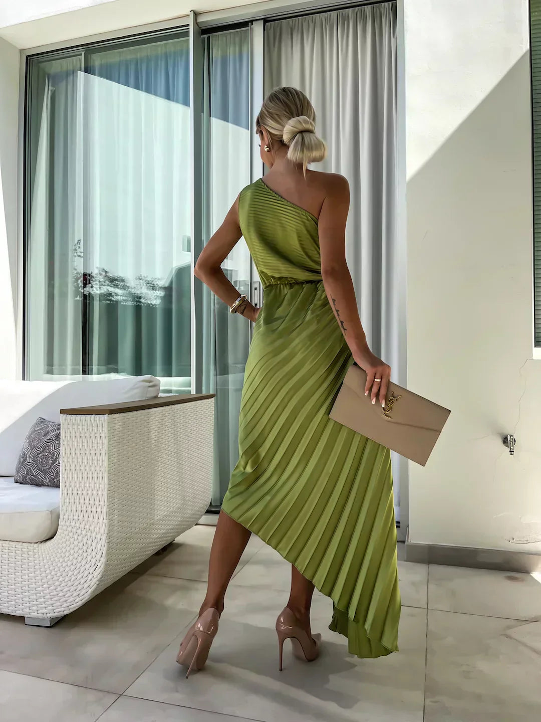 Wedding Guest Dress with Floral Design