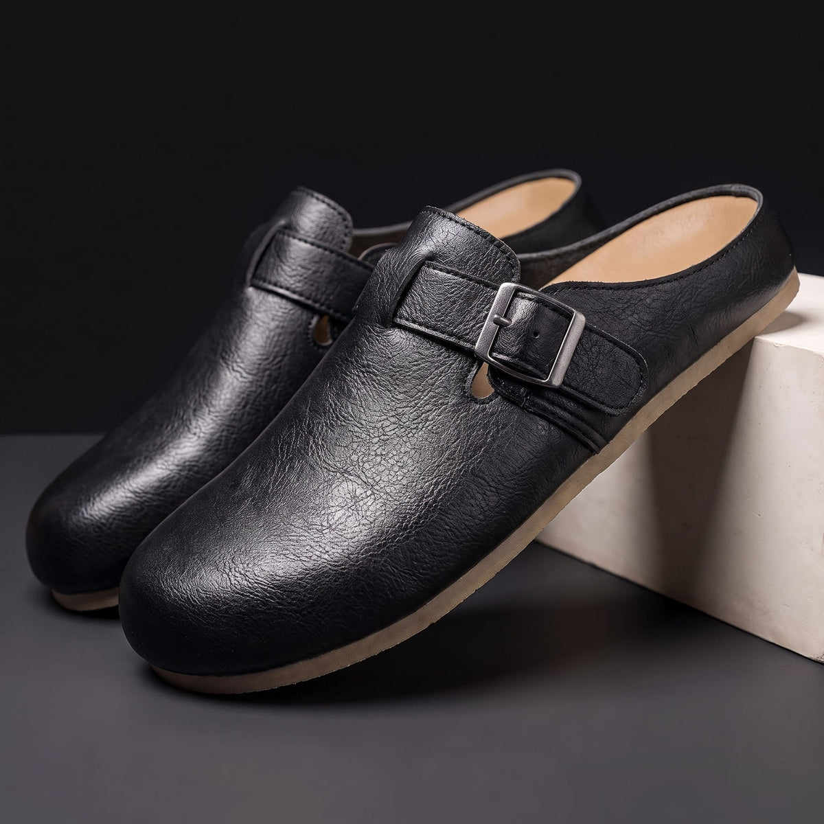 Women's Mules | Adjustable Buckle & Backless Slip-On 7