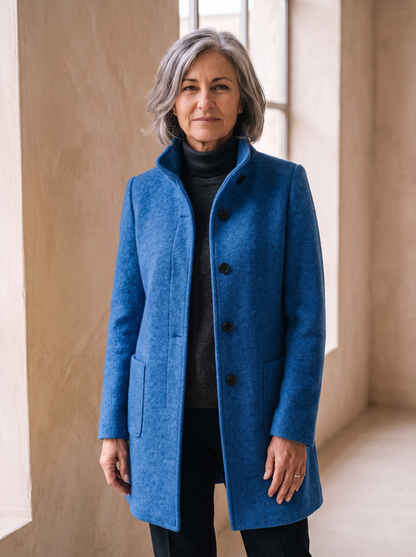 Women's tailored fit wool blend jacket