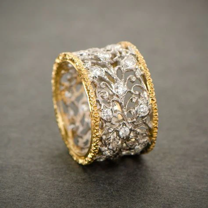Mika - Vintage Ivy Band with Zirconia