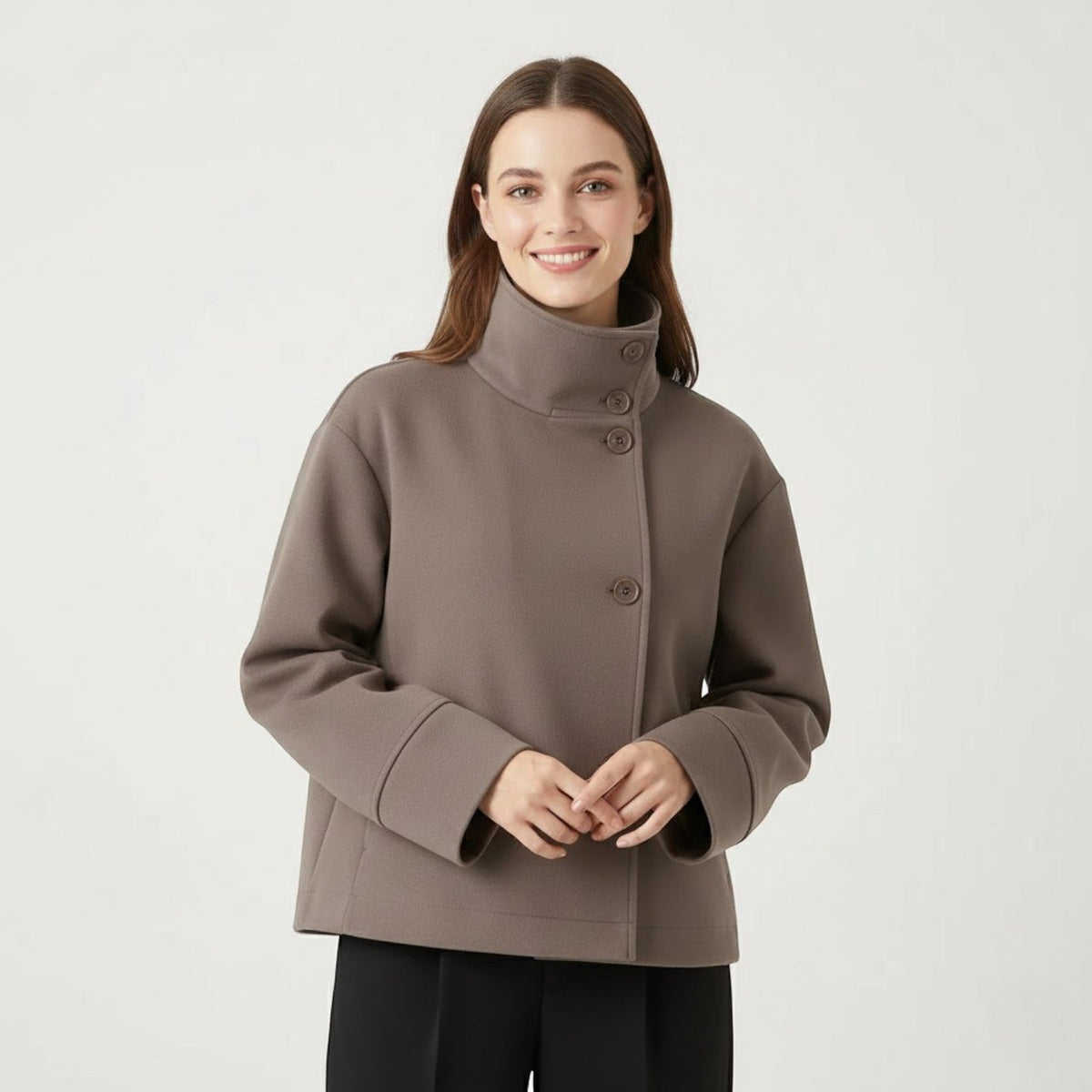 Women's Winter Coat | High Collar & Relaxed Fit 7