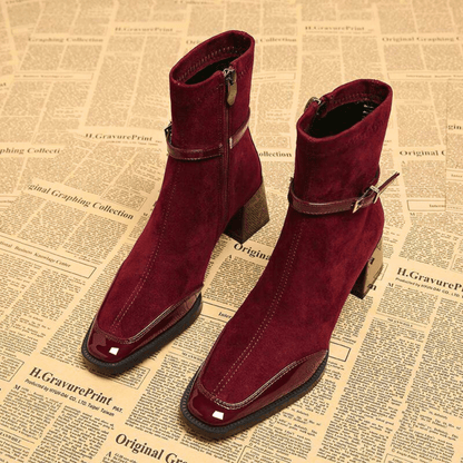 Men's Square-Toe Boots | Buckle Detail