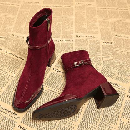 Men's Square-Toe Boots | Buckle Detail