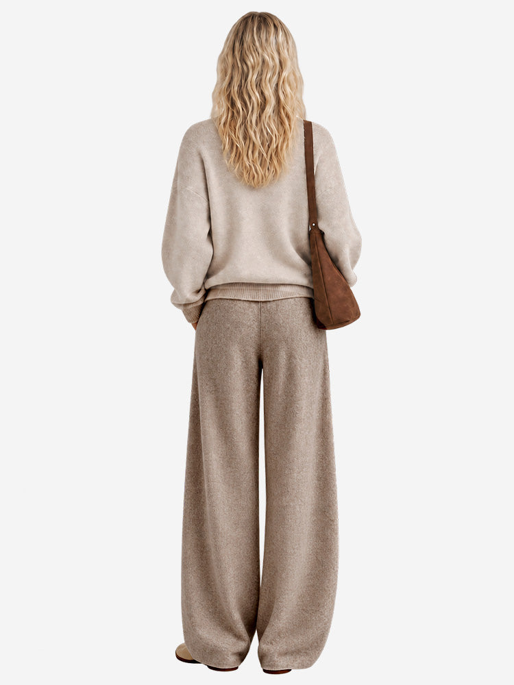 Women's Wide-Leg Trousers | Soft, Flowing Drape