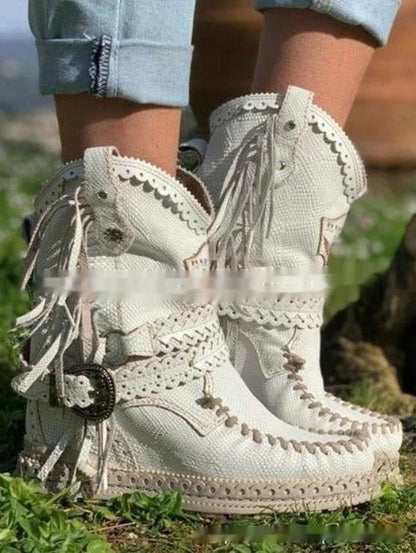 Women's Western Boots | Fringed Bohemian Design
