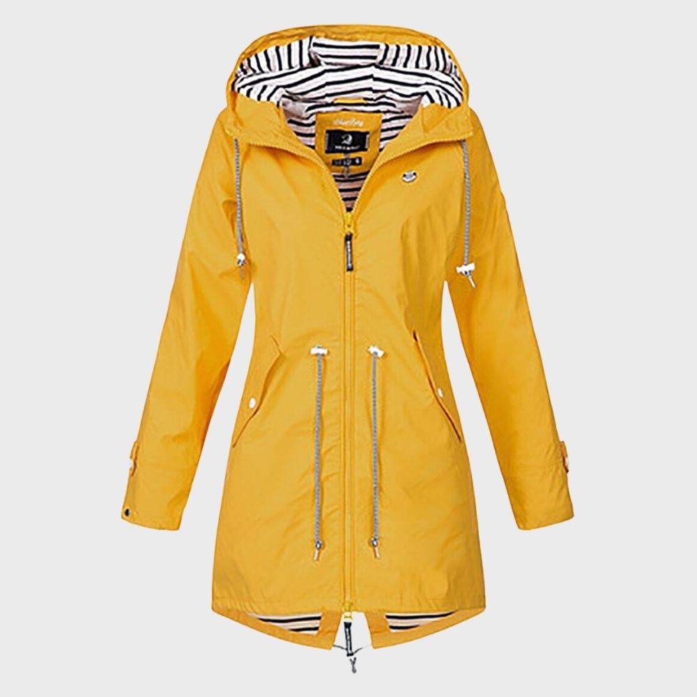 Women's Hooded Jacket | Drawstring Waist & Zip Front