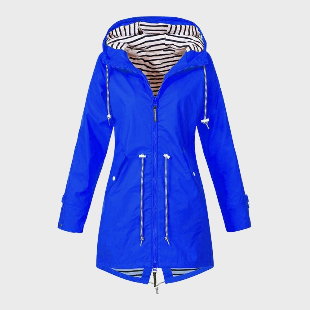 Women's Hooded Jacket | Drawstring Waist & Zip Front