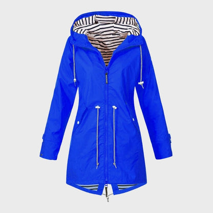 Women's Hooded Jacket | Drawstring Waist & Zip Front