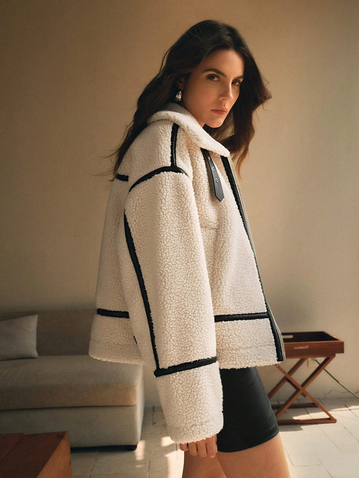 Image of Kylie | Women's Oversized Sherpa Jacket
