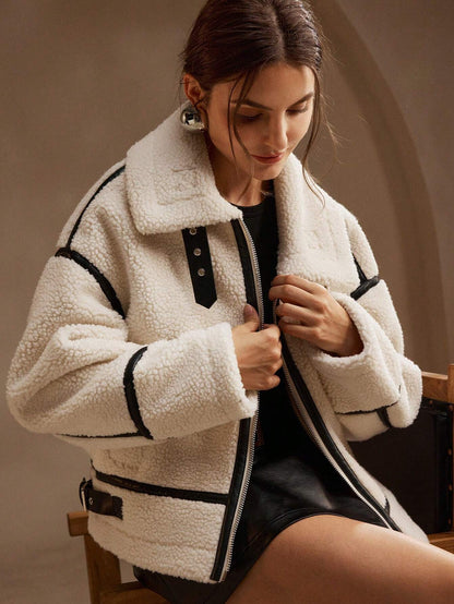 Image of Kylie | Women's Oversized Sherpa Jacket