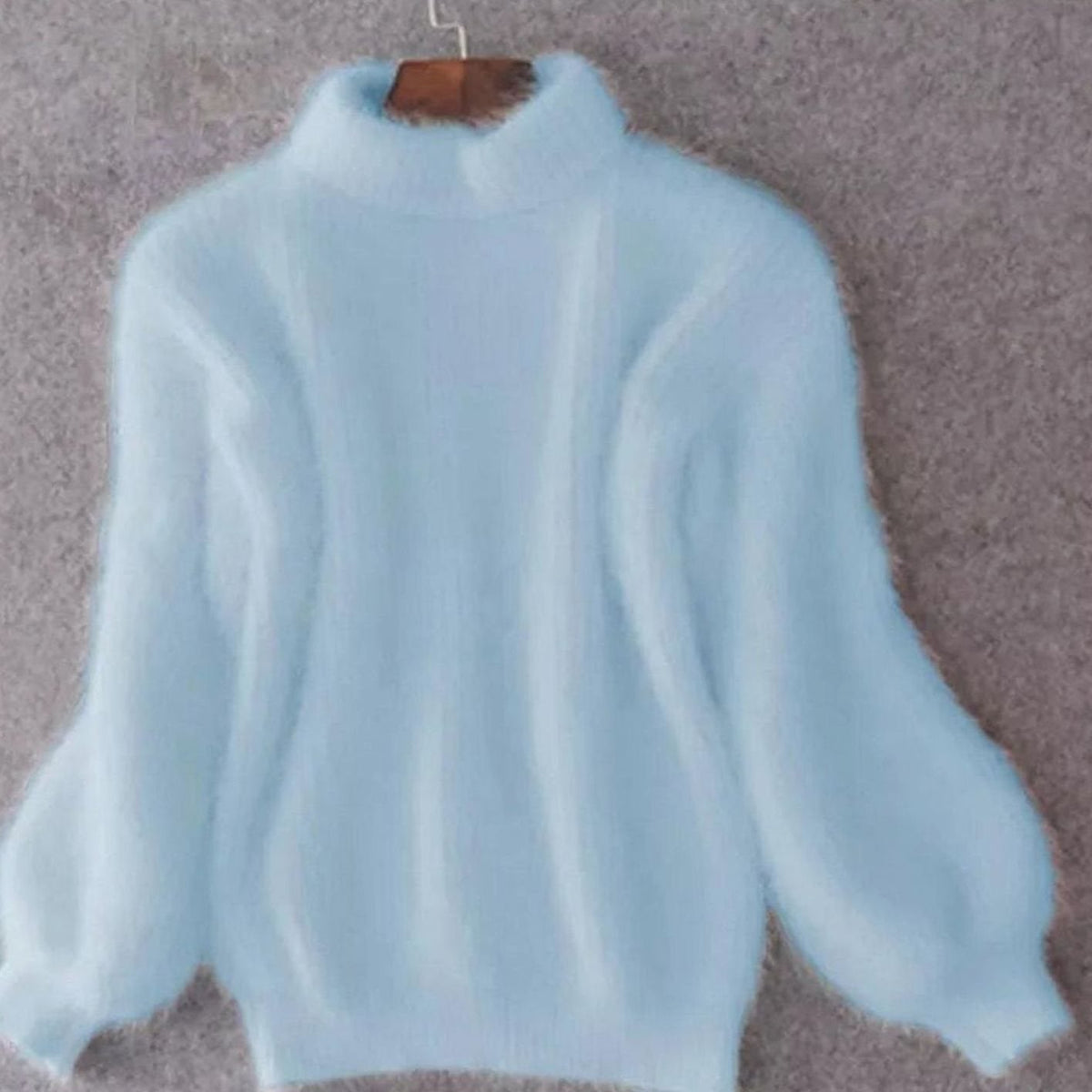 Larissa | Women's Fluffy Turtleneck Loose-Fit Pullover Knit Sweater