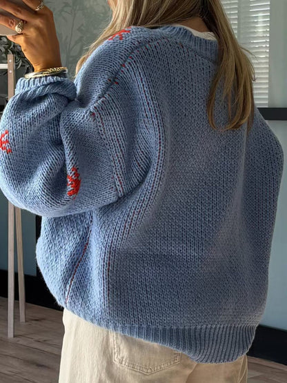 Women's Oversized Graphic Sweater | Cosy & Versatile