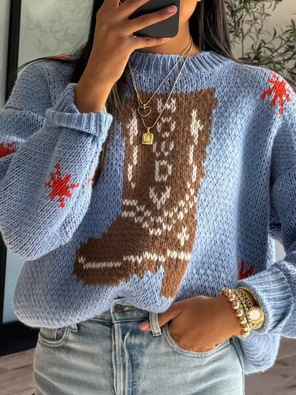 Women's Oversized Graphic Sweater | Cosy & Versatile