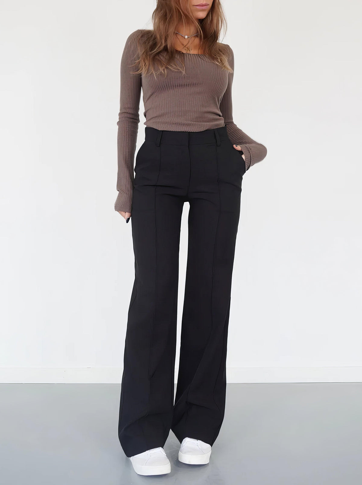 Women's Wide Leg Trousers | High-Waisted & Flattering Fit