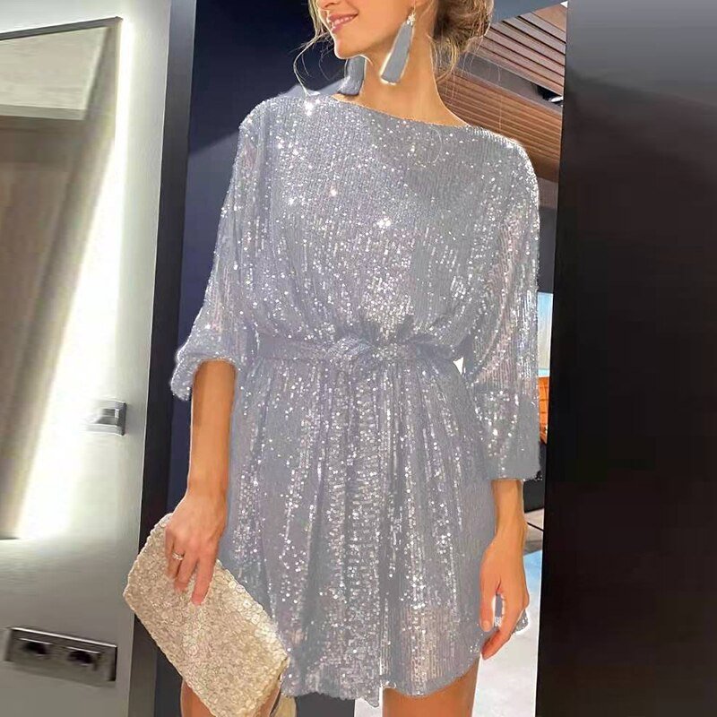 Women's Mini Party Dress | Loose Fit & Flattering Silhouette