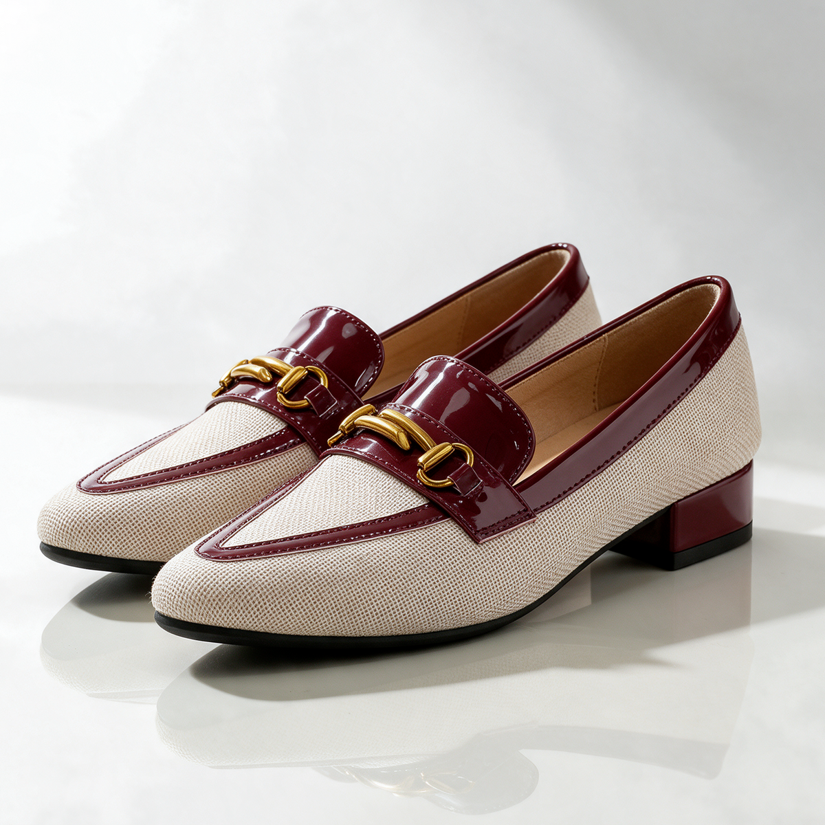 Women's Woven Loafers | Slip-On Comfort & Steady Lift 1