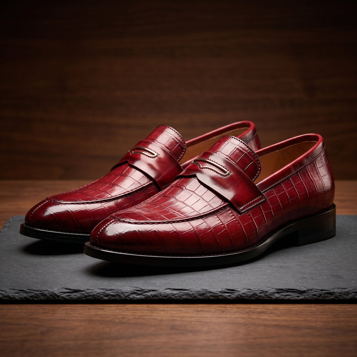 Women's Penny Loafers | Embossed Texture & All-Day Comfort 6