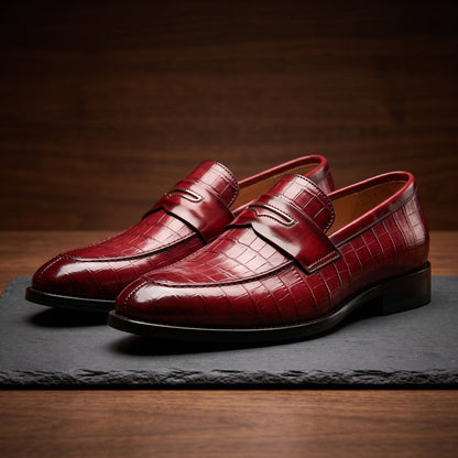 Women's Penny Loafers | Embossed Texture & All-Day Comfort 6
