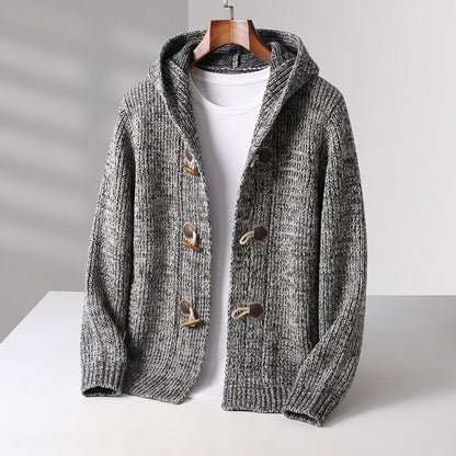 Women's Hooded Knit Cardigan | Toggle Closure & Deep Pockets
