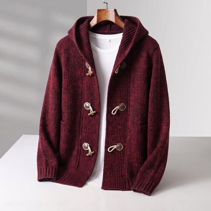 Women's Hooded Knit Cardigan | Toggle Closure & Deep Pockets