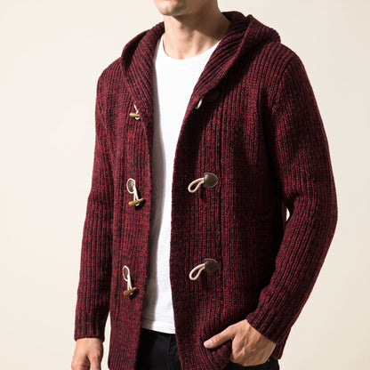 Women's Hooded Knit Cardigan | Toggle Closure & Deep Pockets