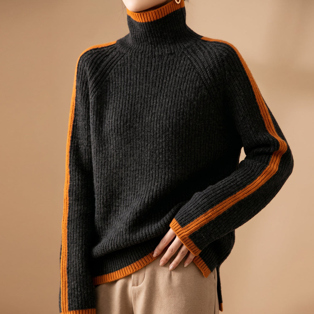 Women's Turtleneck Sweater | Ribbed Knit & Warm 5