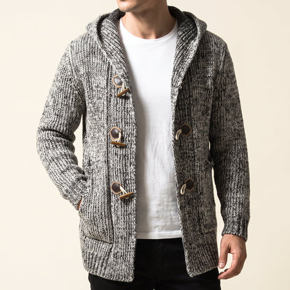 Women's Hooded Knit Cardigan | Toggle Closure & Deep Pockets