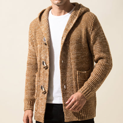 Women's Hooded Knit Cardigan | Toggle Closure & Deep Pockets