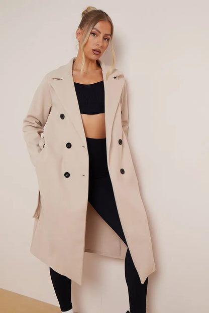 Image of Maria | Women's Double Breasted Long Coat