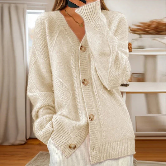 Image of Mariah | Women's Button-Down V-Neck Cardigan