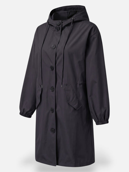 Women's Long Raincoat | Waterproof & Hooded 6