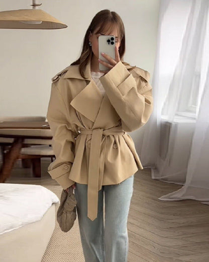 Ainsley Belted Double Coat