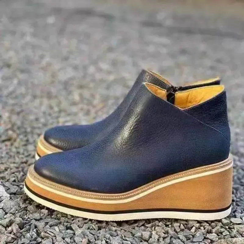 Women's Platform Ankle Boots | Zip Detail & All-Day Comfort 10