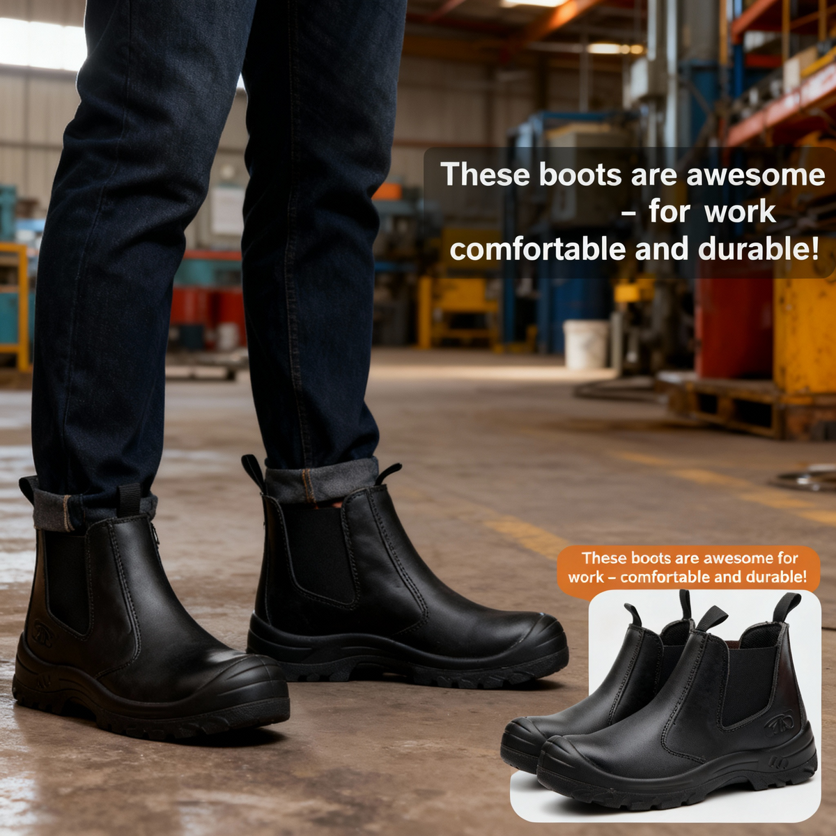 Men's Safety Work Boots | Orthopedic Support & Protection