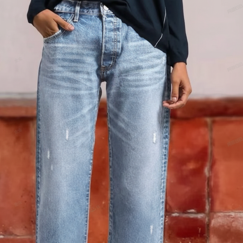 Women's Cropped Jeans | Straight Cut & All-Day Comfort 4