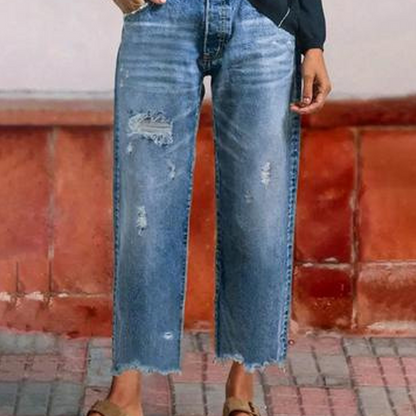 Women's Cropped Jeans | Straight Cut & All-Day Comfort 14
