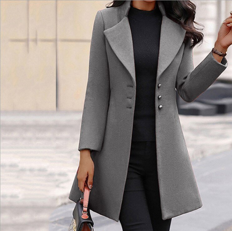 Women's Long Blazer | Slim Fit & Single-Breasted 2