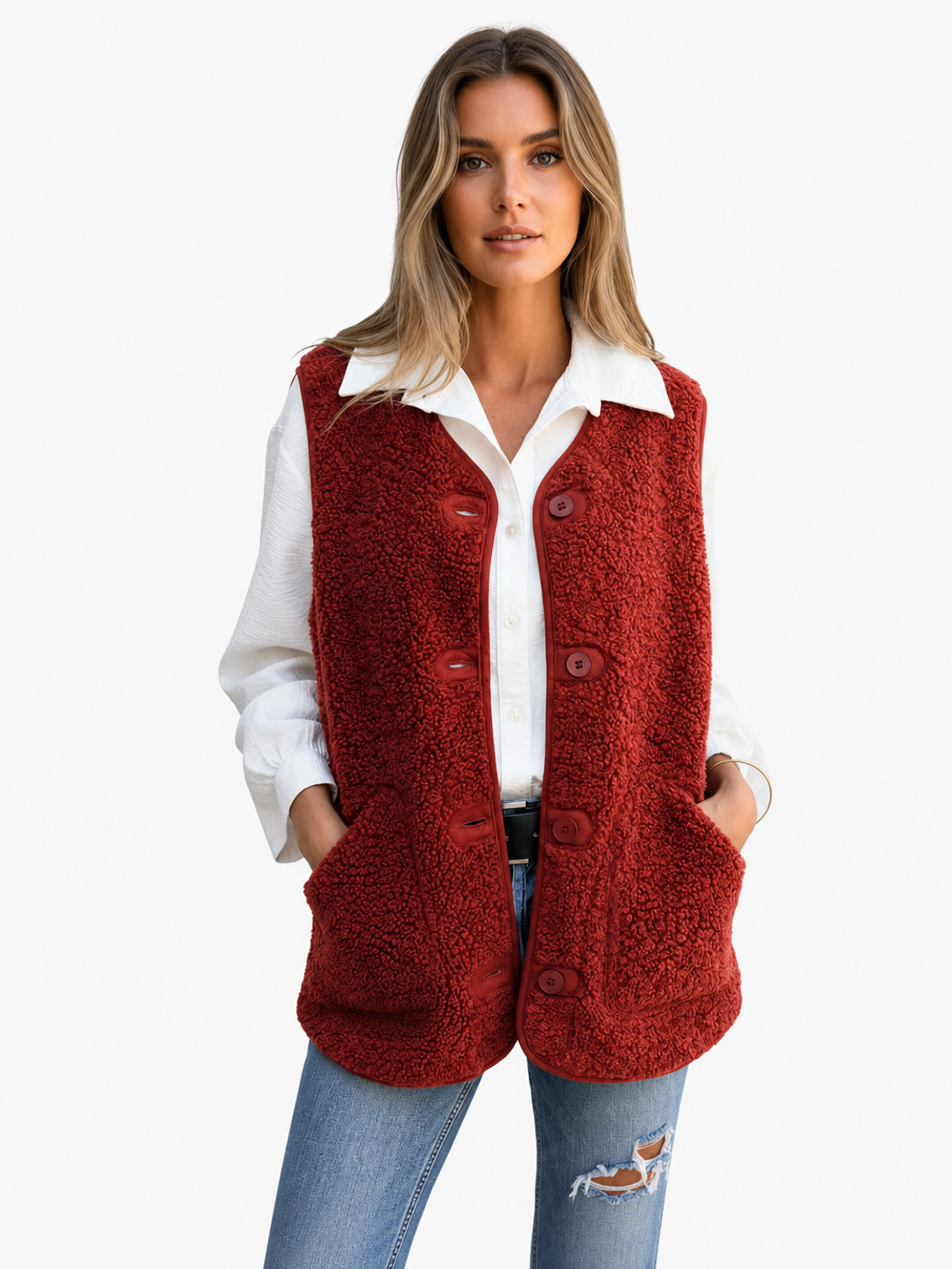 Women's Teddy Gilet | Warm & Cosy 1