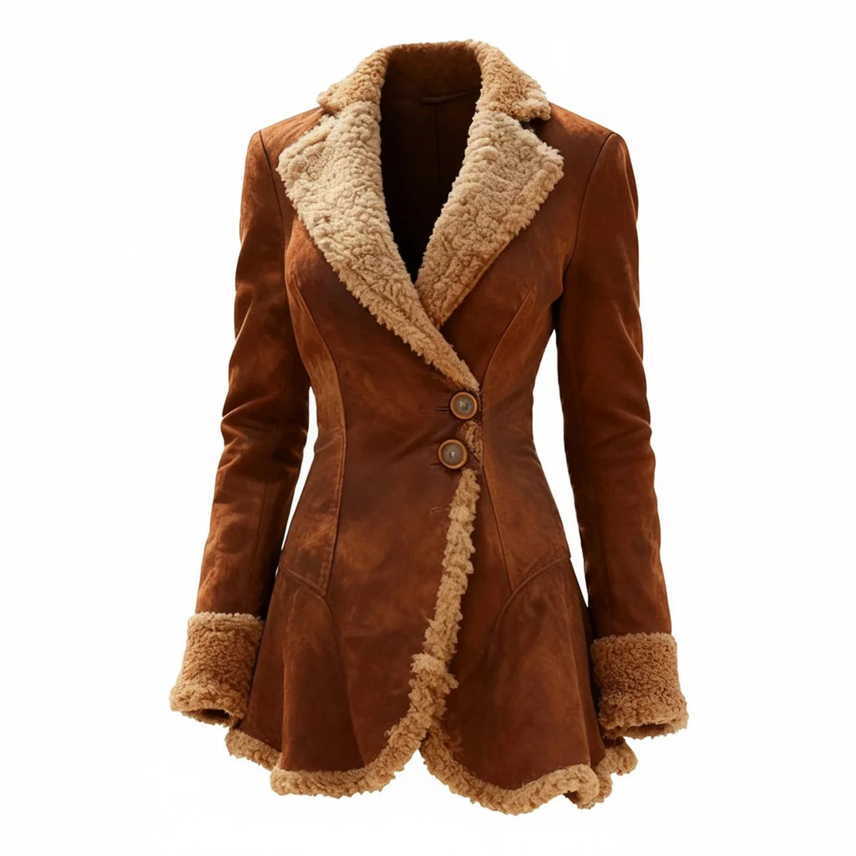Women's Winter Coat | Fur Trim & Fitted Design 1