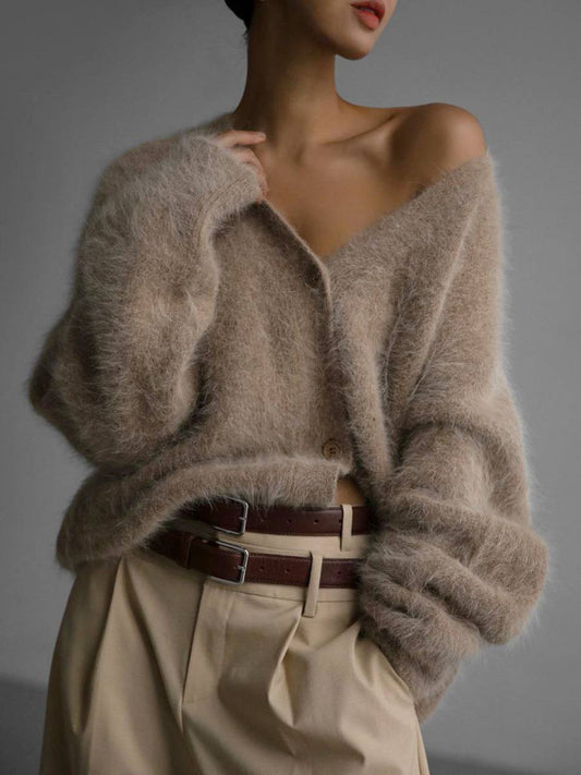 Women's Oversized Cardigan | Relaxed Fit & Button-Up Detail 1