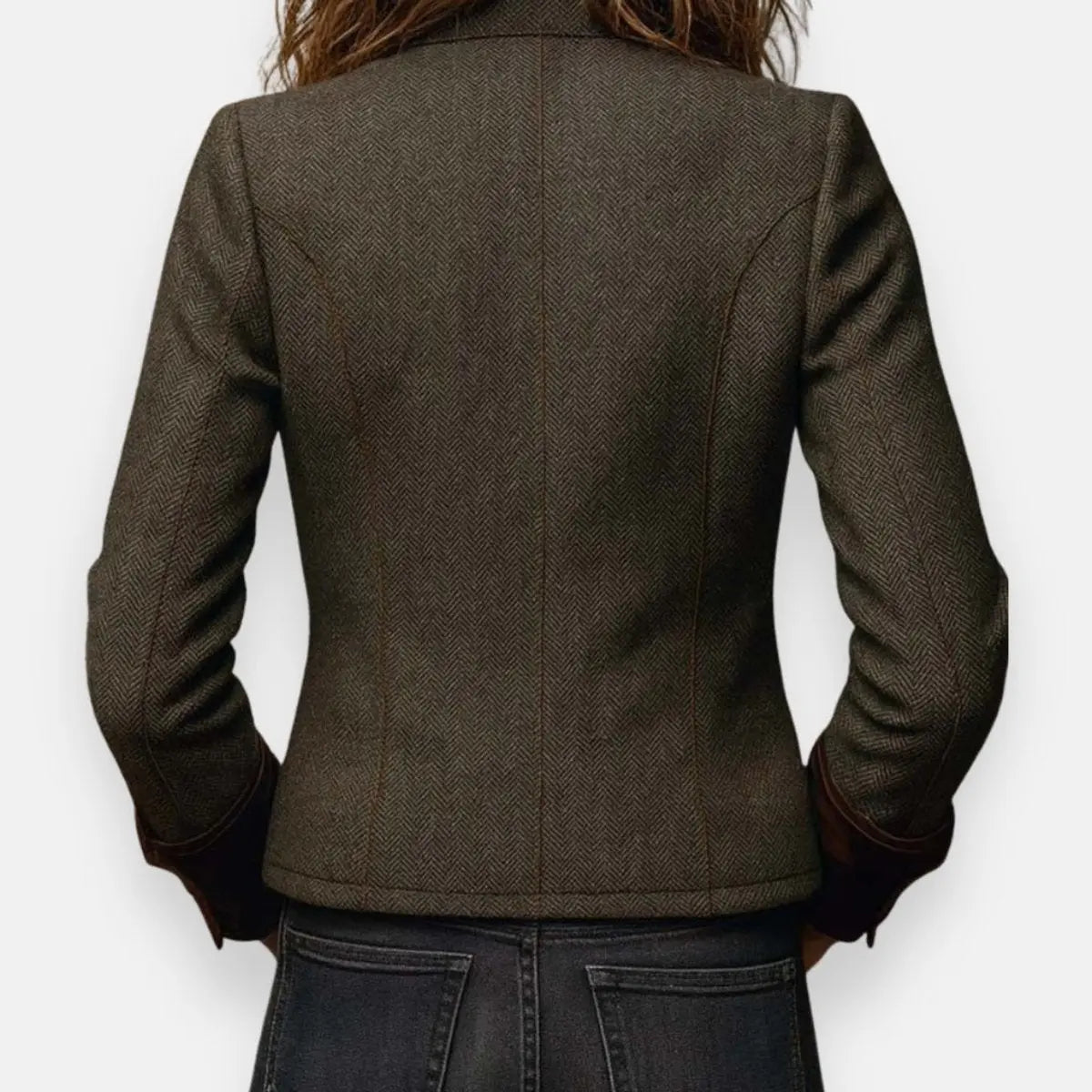 Quilted jacket with utility chest pockets and cord trim